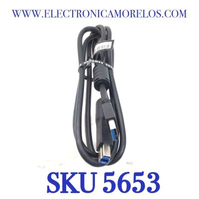 CABLE DE CONEXION USB ORIGINAL SAMSUNG  3.0 TIPO A/B PARA MONITOR SAMSUNG “NUEVO“ / NUMERO DE PARTE BN39-01493A / BN3901493A / 30V / 1.50M / MODELO C27G75TQSN